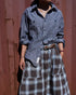 INDIGO Chambray Work Shirt / Blue・Navy