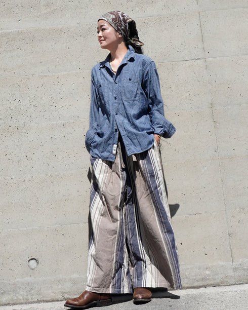 BasShu × Dopple&Scent Ease Pants / BROWN