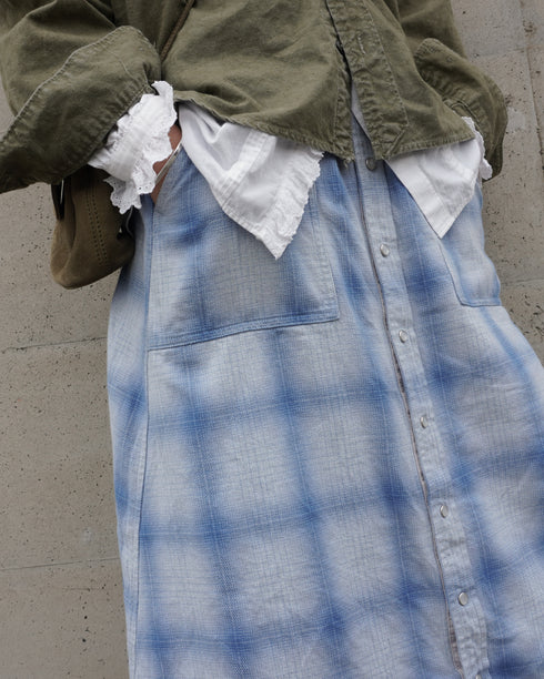 INDIGO Ombre Cargo Skirt