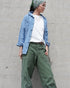 INDIGO Chambray Work Shirt / Blue・Navy