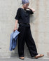Linen Ease Pants / Natural・Brown・Black