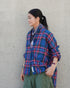INDIGO Tartan Over Shirt / Red・Blue