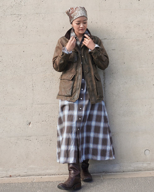 INDIGO Ombre Western Shirt Dress