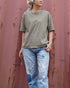 Raffy Cotton Ease Tee / White・Gray・Khaki