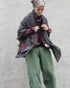 Wool Check Square Stole / Gingham Check・Small Check