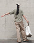 Raffy Cotton Ease Tee / White・Gray・Khaki