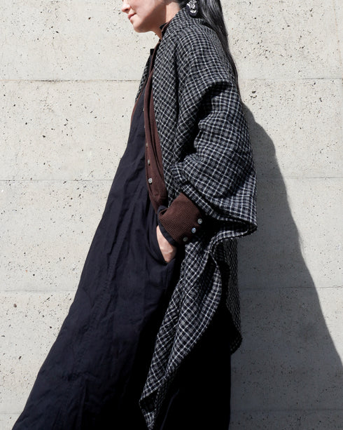 Heirloom Collar Dress / White・Black