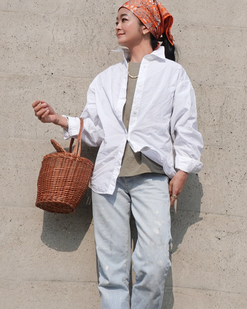 Dolman Sleeve Shirt / White