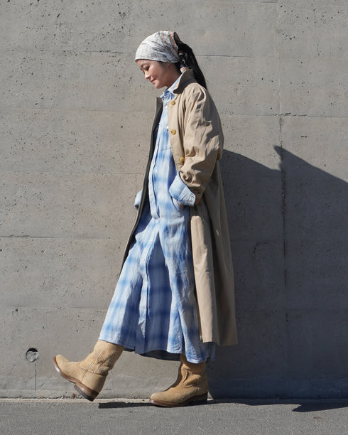 INDIGO Ombre Western Shirt Dress