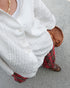 Heirloom Pintuck Lace Blouse / White