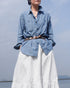INDIGO Chambray Work Shirt / Blue・Navy