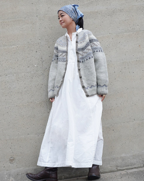 Heirloom Collar Dress / White・Black