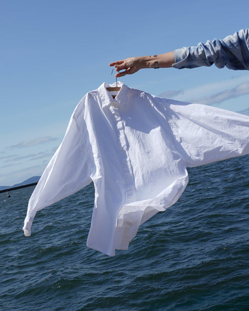 Dolman Sleeve Shirt / White
