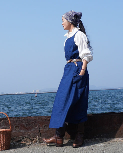 "3月4日 (水) 21:00〜販売開始" INDIGO Racerback Dress