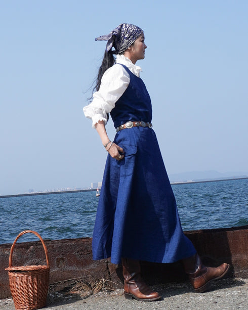 "3月4日 (水) 21:00〜販売開始" INDIGO Racerback Dress