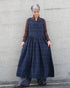 Nel Check Apron Dress / Black Watch・Red Check