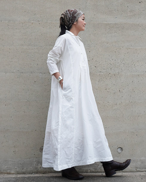 Heirloom Collar Dress / White・Black