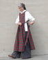 Nel Check Apron Dress / Black Watch・Red Check