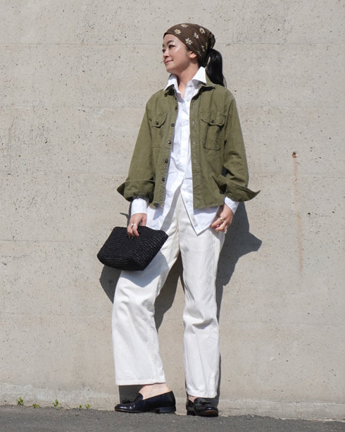 Dolman Sleeve Shirt / White