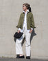 Dolman Sleeve Shirt / White