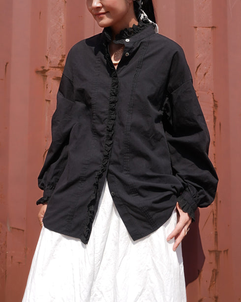 Vintage Lace Blouse / Black