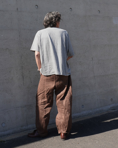 Linen Ease Pants / Natural・Brown・Black
