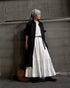 Tuck Tiered Skirt / White・Black