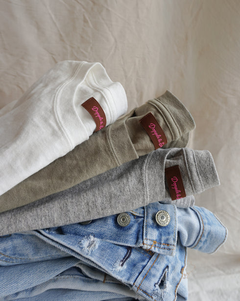 Raffy Cotton Ease Tee / White・Gray・Khaki