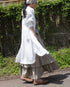 Dobby Check Frill Skirt / Beige・Blue・Charcoal