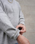 Raffy Cotton Ease Long Sleeve Tee / White・Gray・Black