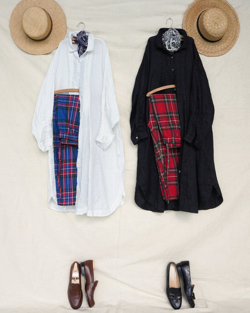 INDIGO Tartan Ease Pants / Red・Blue