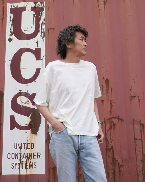 Raffy Cotton Ease Tee / White・Gray・Khaki