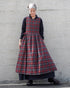 Nel Check Apron Dress / Black Watch・Red Check
