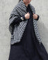 Wool Check Square Stole / Gingham Check・Small Check