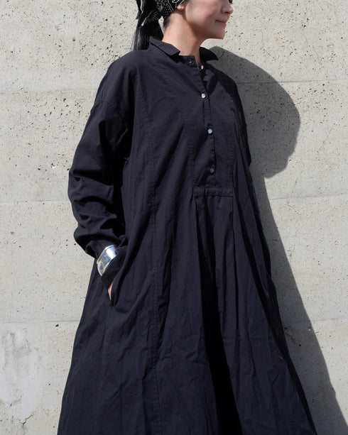 Heirloom Collar Dress / White・Black