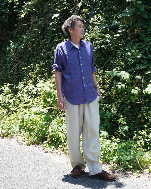 Linen Ease Pants / Natural・Brown・Black