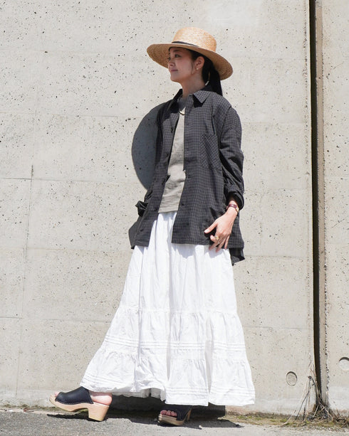 Dobby Check Over Shirt / Beige・Blue・Charcoal