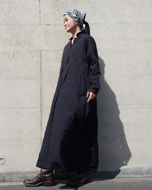 Heirloom Collar Dress / White・Black