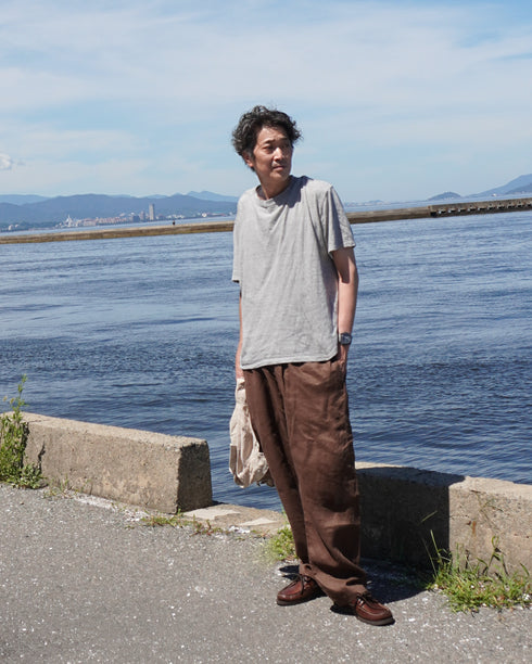 Raffy Cotton Ease Tee / White・Gray・Khaki