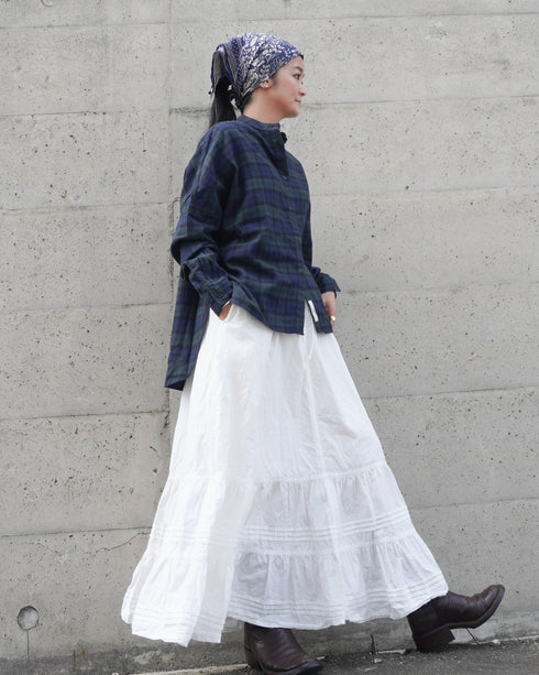 Nel Check Over Shirt / Black Watch・Red Check