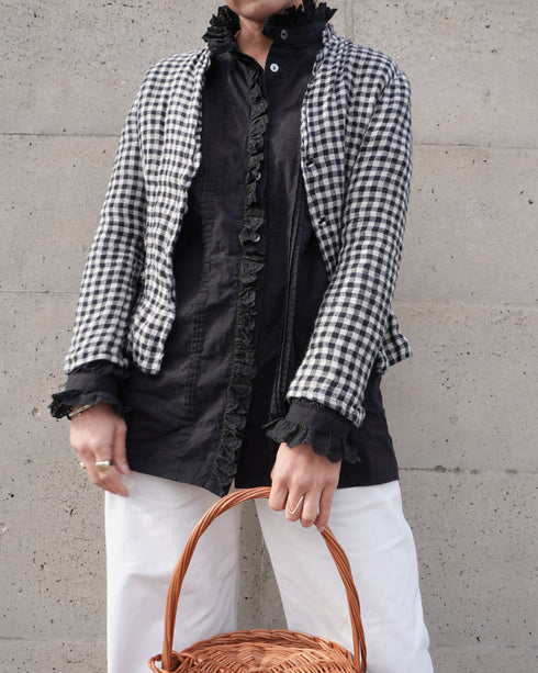 Vintage Lace Blouse / Black