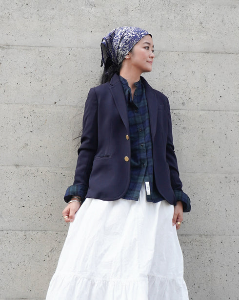 Nel Check Over Shirt / Black Watch・Red Check