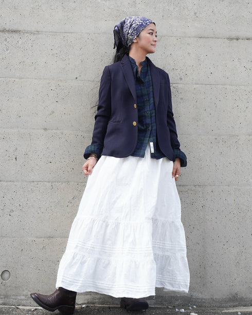 Nel Check Over Shirt / Black Watch・Red Check