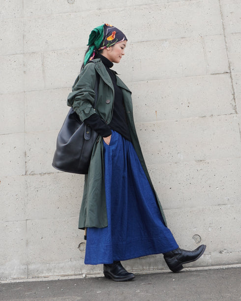 INDIGO Gathered Skirt