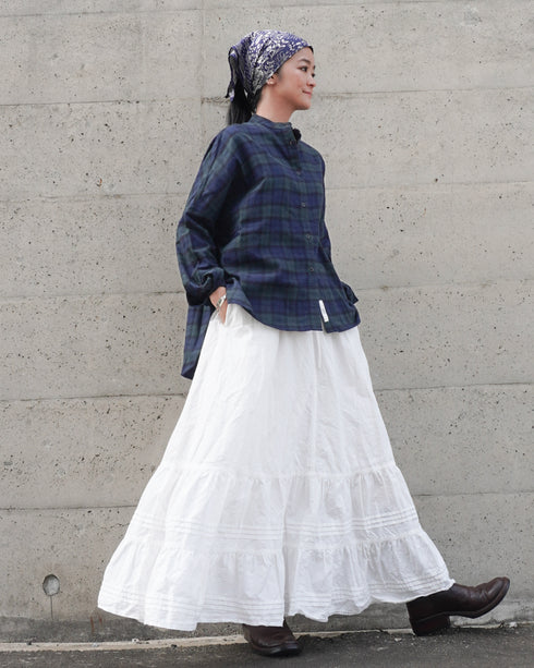 Nel Check Over Shirt / Black Watch・Red Check