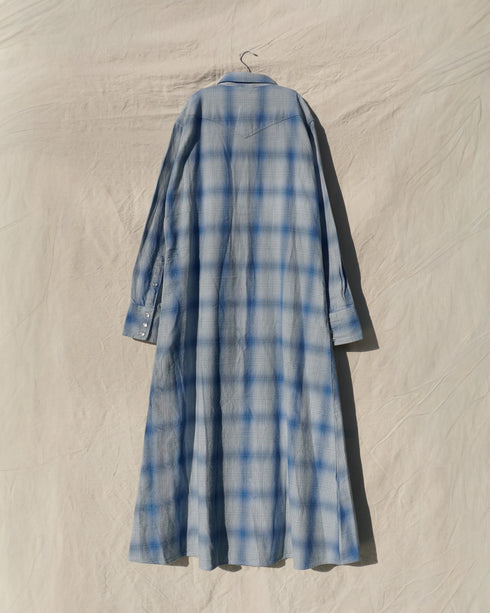 INDIGO Ombre Western Shirt Dress