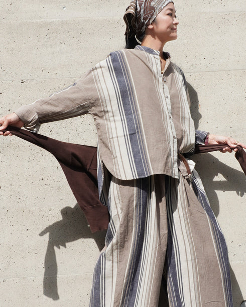 BasShu × Dopple&Scent Over Shirt / BROWN