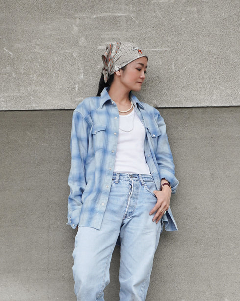 INDIGO Ombre Western Shirt