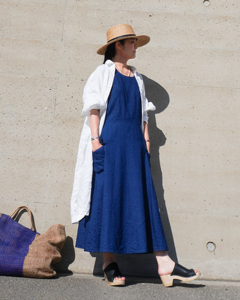 "3月4日 (水) 21:00〜販売開始" INDIGO Racerback Dress