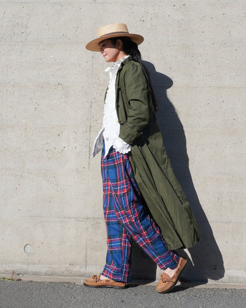 〈再入荷〉INDIGO Tartan Ease Pants / Red・Blue